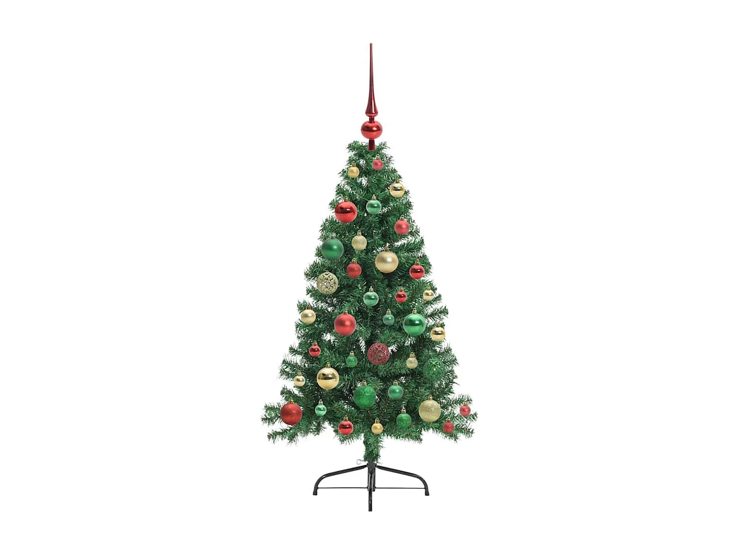 Sapin de Noël artificiel pré-éclairé Vert 120 cm PVC