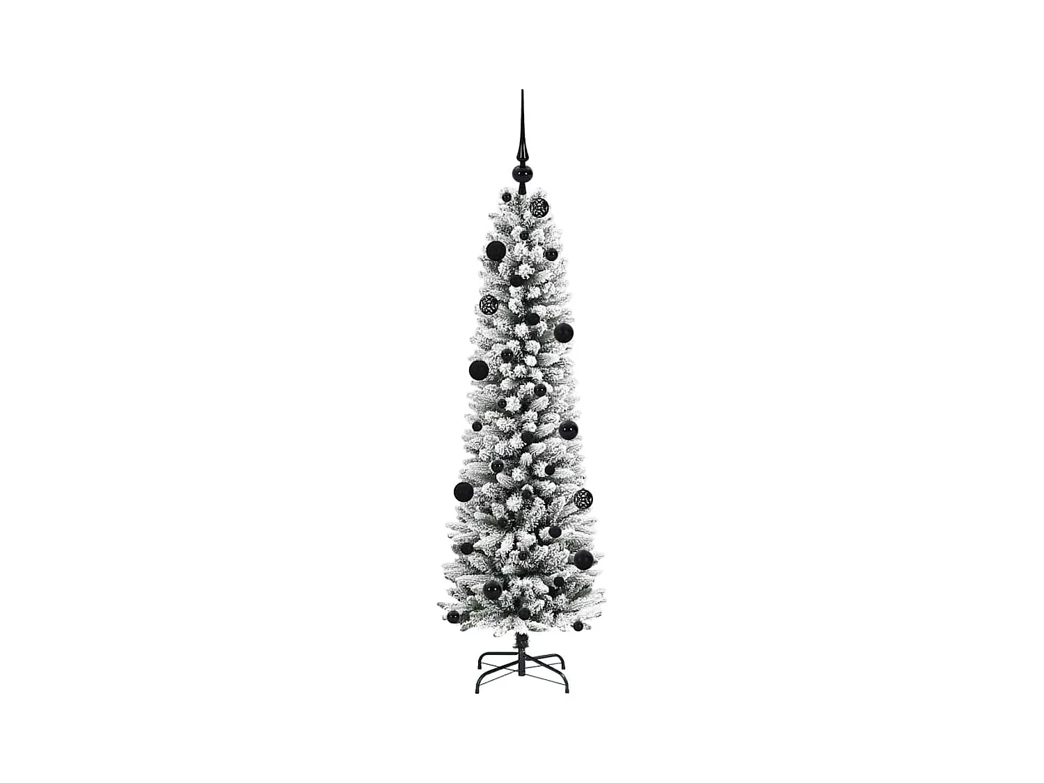 Sapin de Noël artificiel avec 150 LED Vert et blanc 150 cm