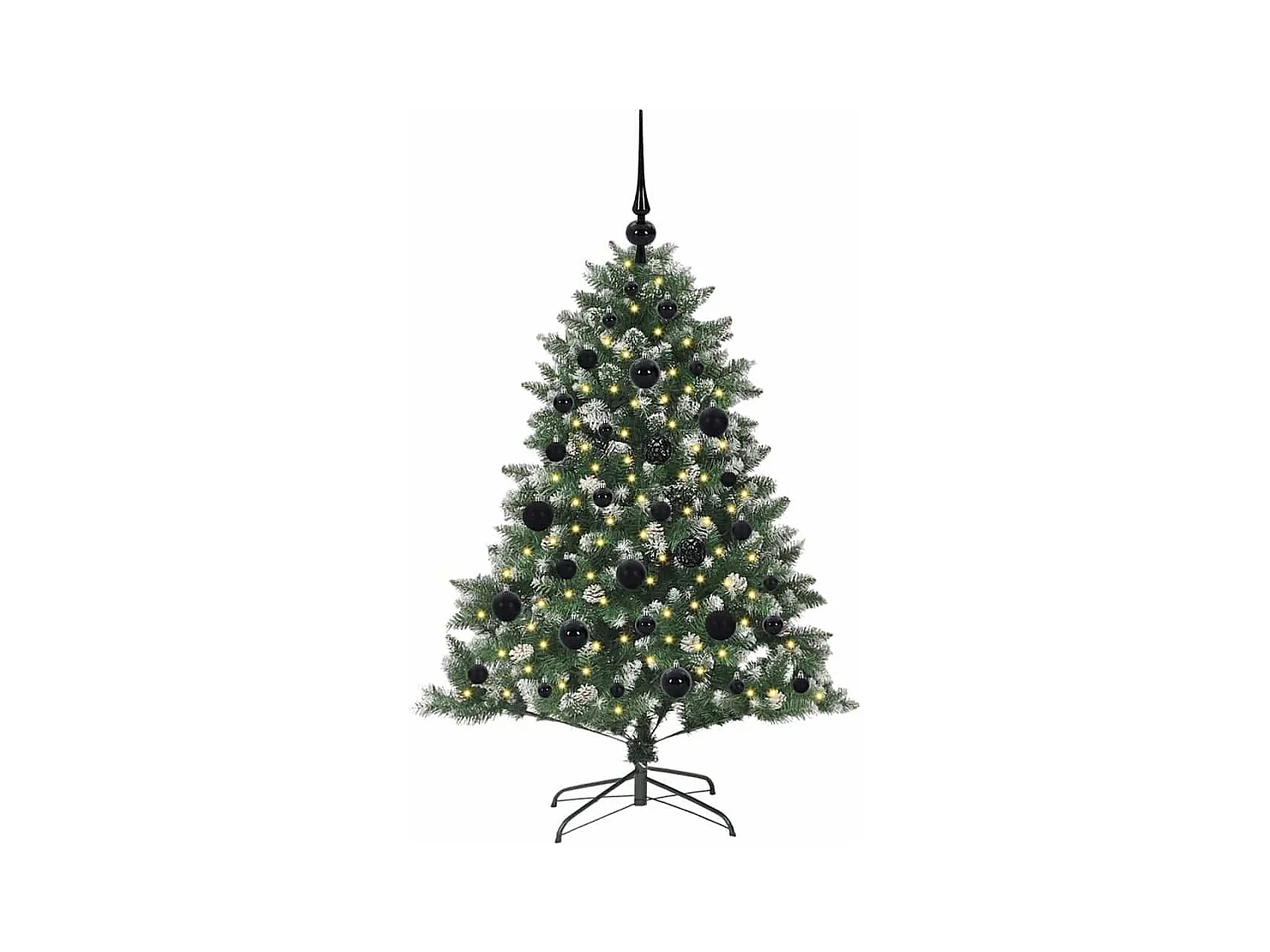 Sapin de Noël artificiel avec 150 LED Vert 85 x 85 x 120 cm