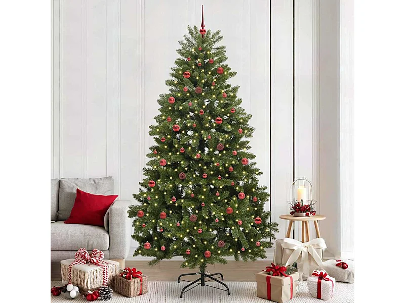 Árvore de Natal Artificial Verde 240 cm PVC e Metal