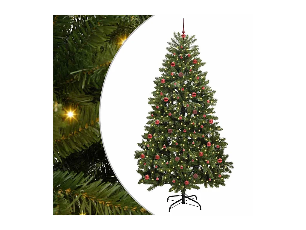 Sapin de Noël artificiel Vert 240 cm PVC et métal