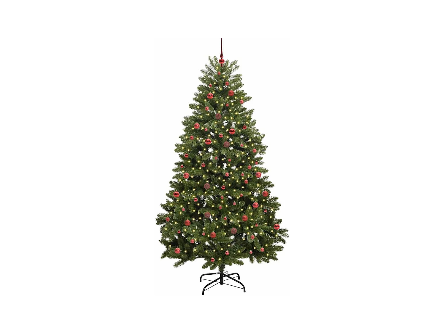 Sapin de Noël artificiel Vert 240 cm PVC et métal