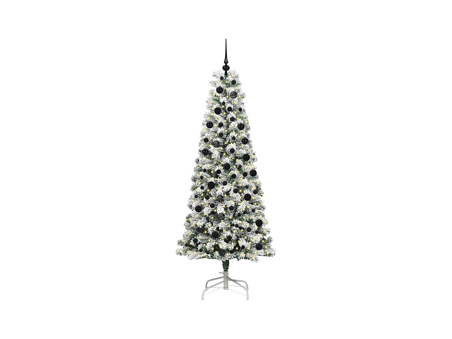 Árbol de Navidad artificial con ramas articuladas 210 cm PVC