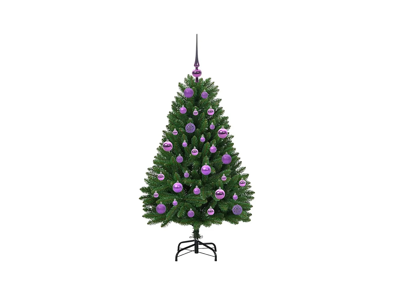 Sapin de Noël artificiel Vert 120 cm PVC et métal