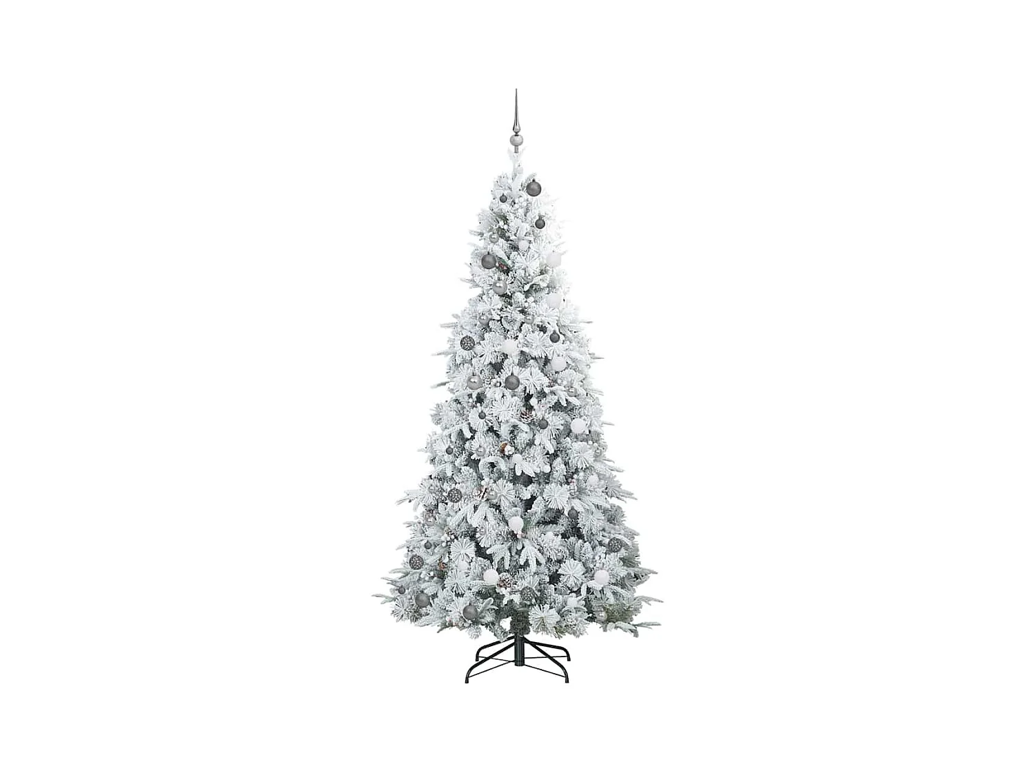 Kunstmatige Hinged Kerstboom met 300 LED Groen 240 cm PE en PVC
