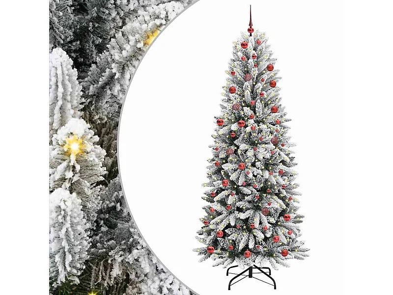 Kunstkerstboom met 300 LED Wit 78 x 78 x 210 cm PVC