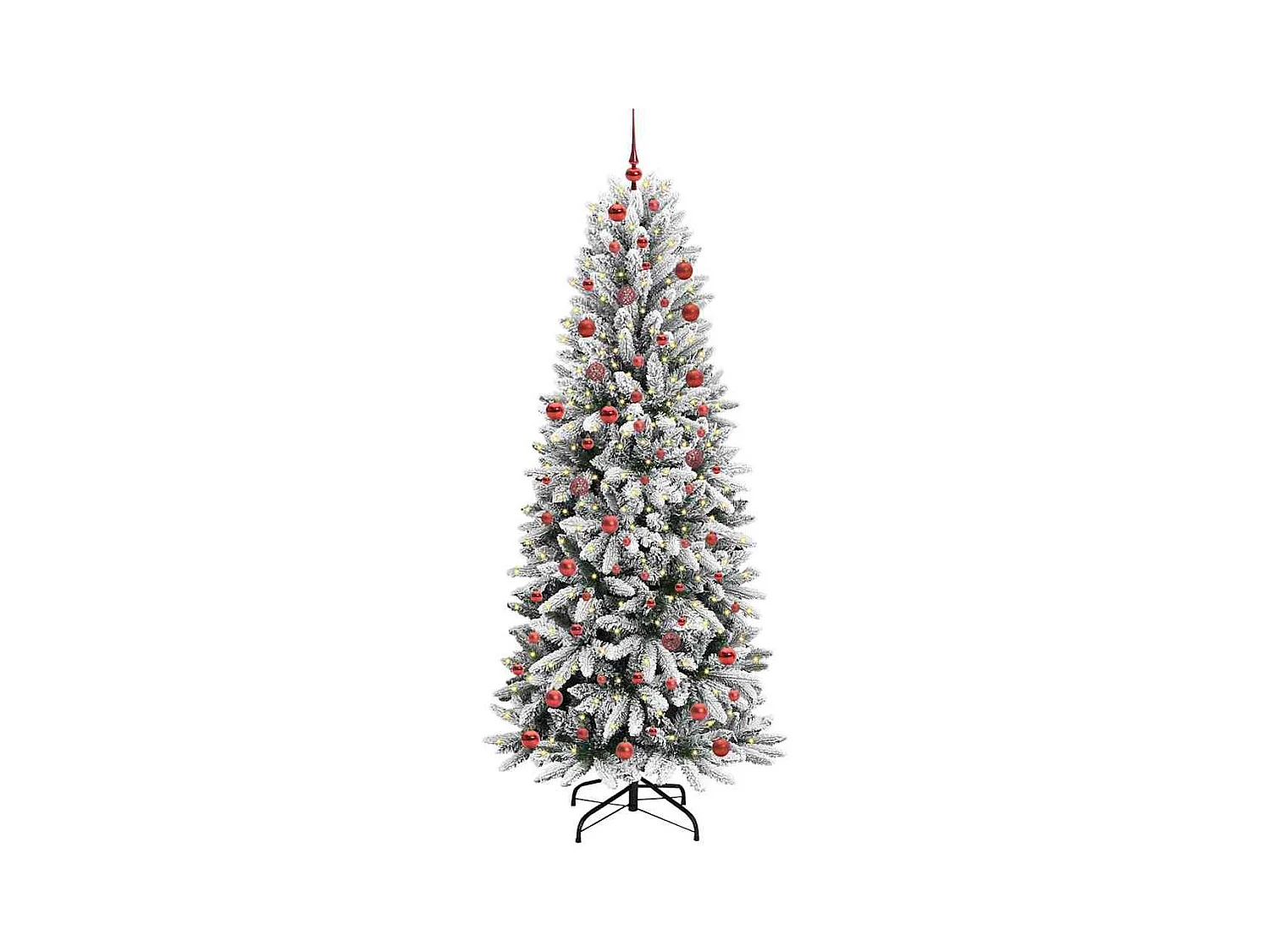 Sapin de Noël artificiel avec 300 LED Blanc 78 x 78 x 210 cm