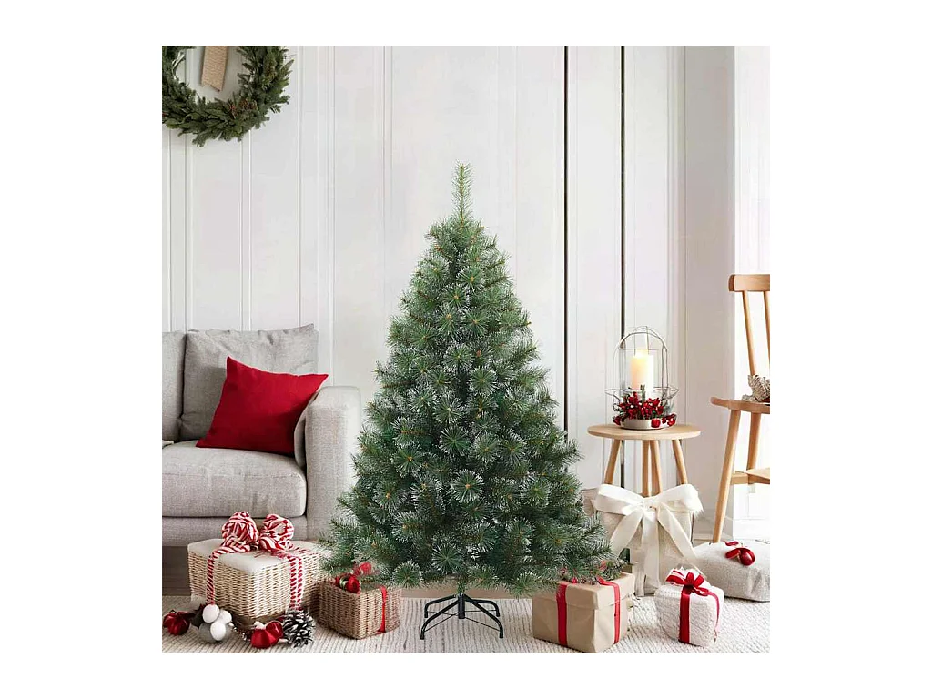 Arbre de Noël Artificiel Moderne à Charnières Flocké avec Neige