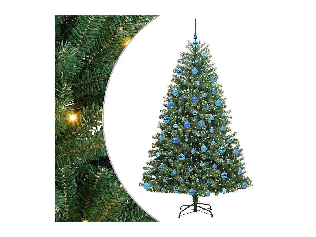 Árbol de Navidad artificial con ramas articuladas Verde 180 cm
