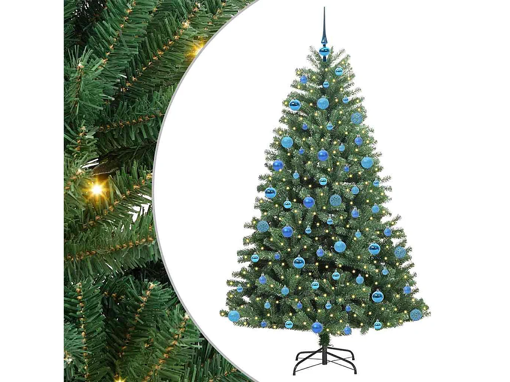 Sapin de Noël Artificiel à Branches Articulées Vert 180 cm