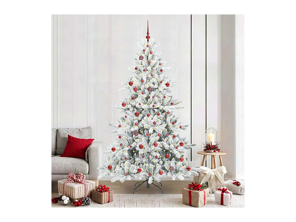 Árbol de Navidad artificial con ramas articuladas 210 cm PVC