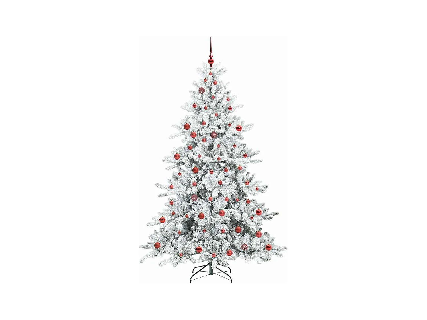 Árbol de Navidad artificial con ramas articuladas 210 cm PVC