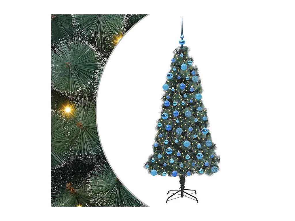 Árvore de Natal Artificial Iluminada com Conjunto de Bolas