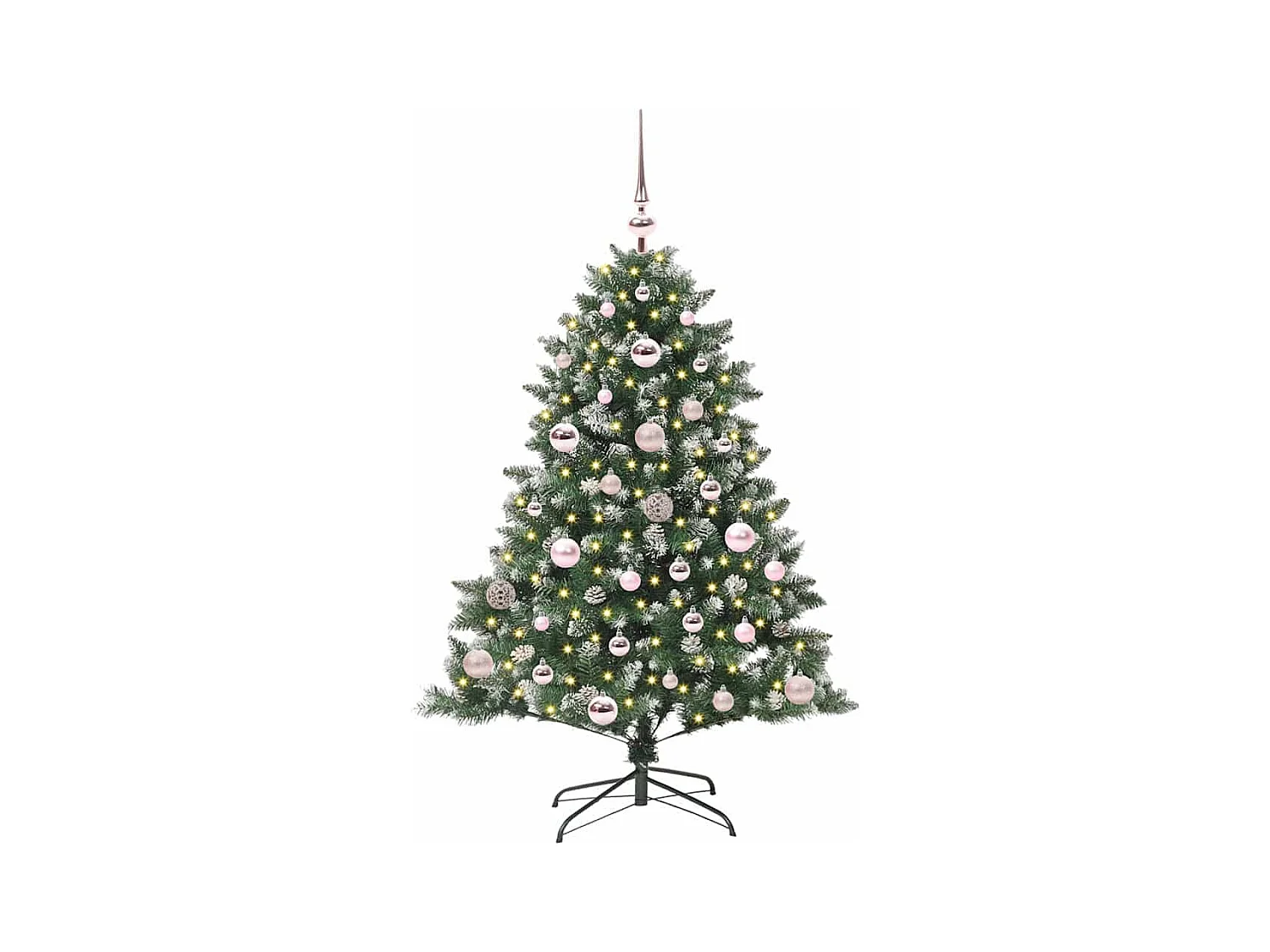 Sapin de Noël artificiel avec 150 LED Vert 85 x 85 x 120 cm