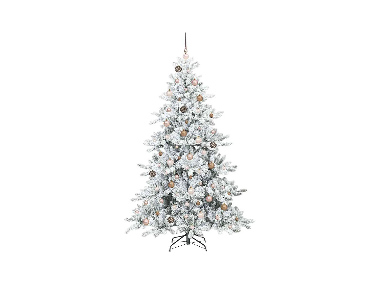 Árbol de Navidad artificial con ramas articuladas 210 cm PVC