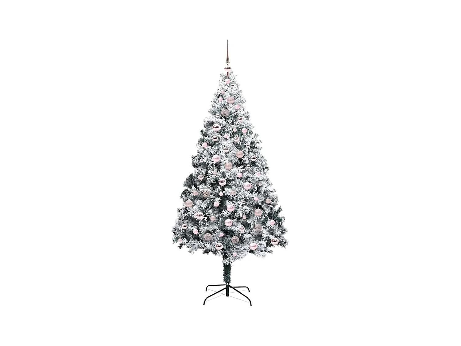 Sapin de Noël artificiel Vert 210 cm PVC, Acier et Plastique
