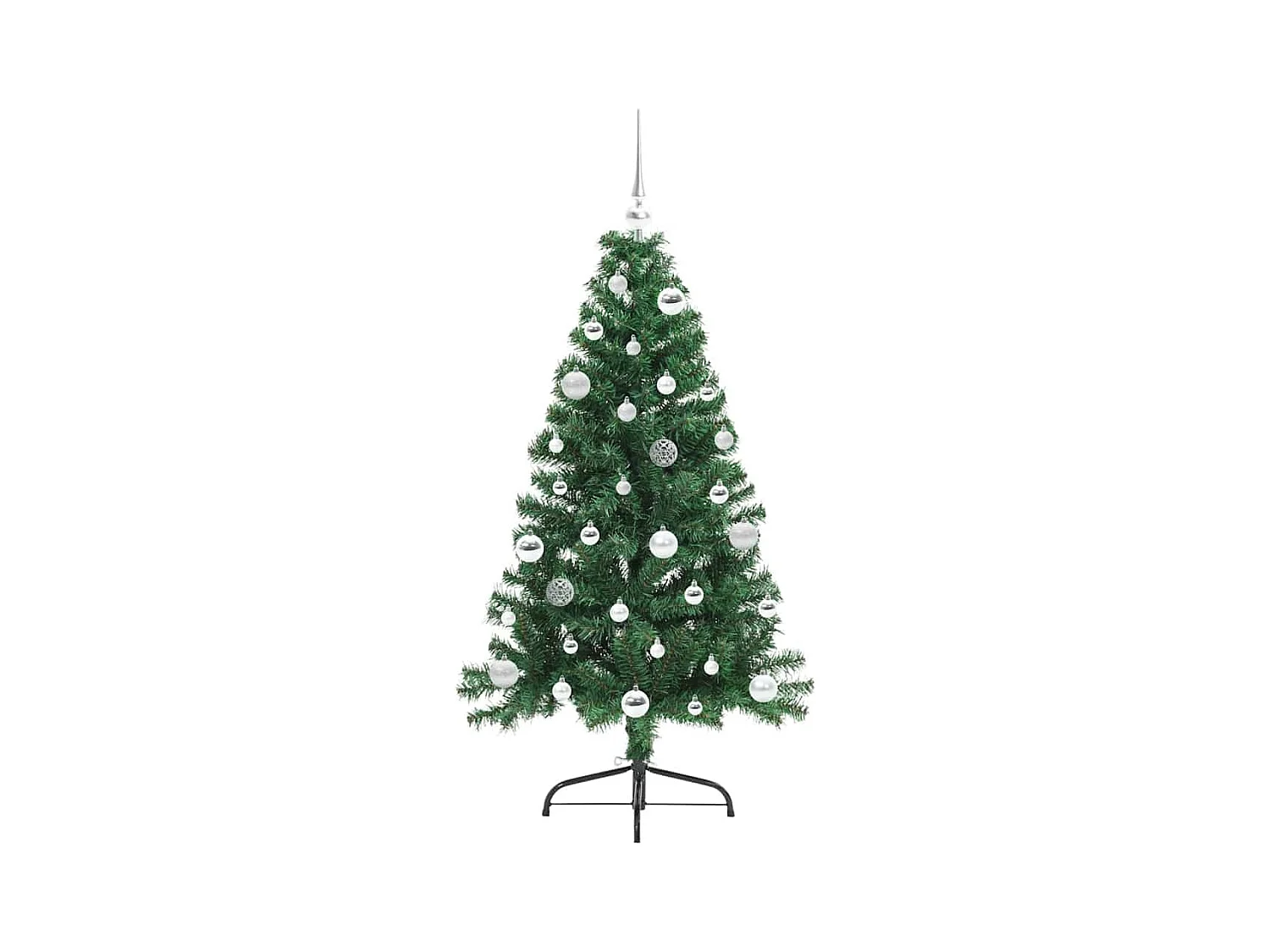 Árbol de Navidad Artificial Preiluminado Verde 150 cm PVC