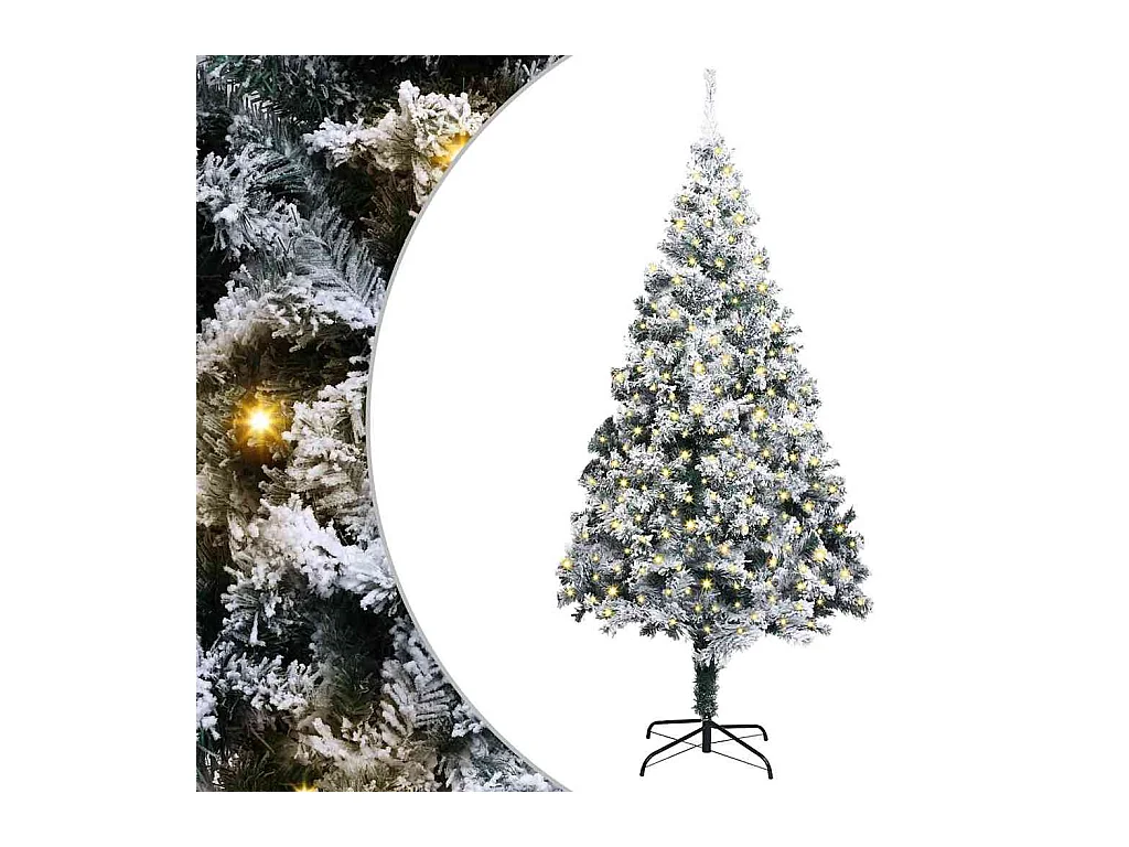 Sapin de Noël artificiel pré-éclairé Vert 400 cm PVC