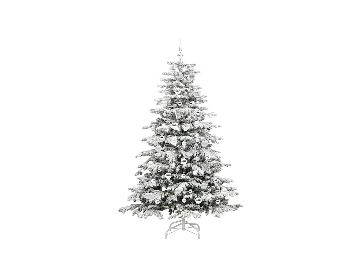 Sapin de Noël Artificiel à Branches Articulées Blanc 180 cm