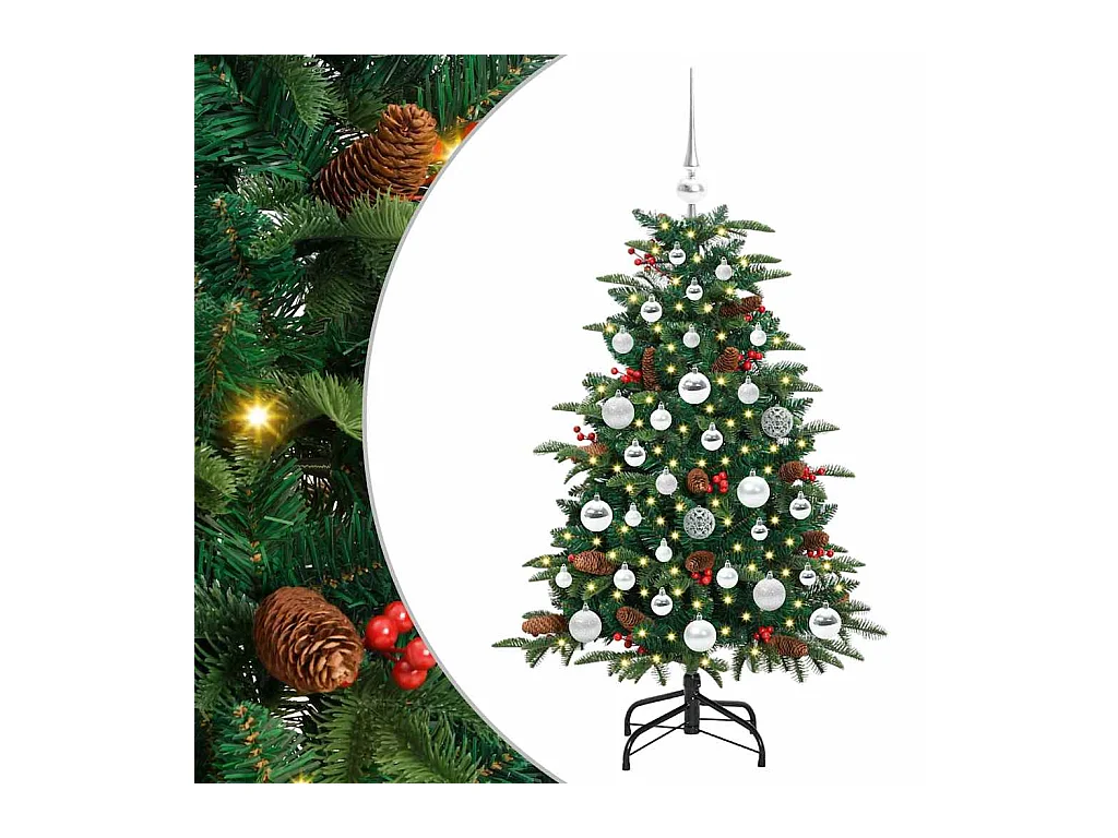 Sapin de Noël artificiel Vert 120 cm PVC, métal et plastique