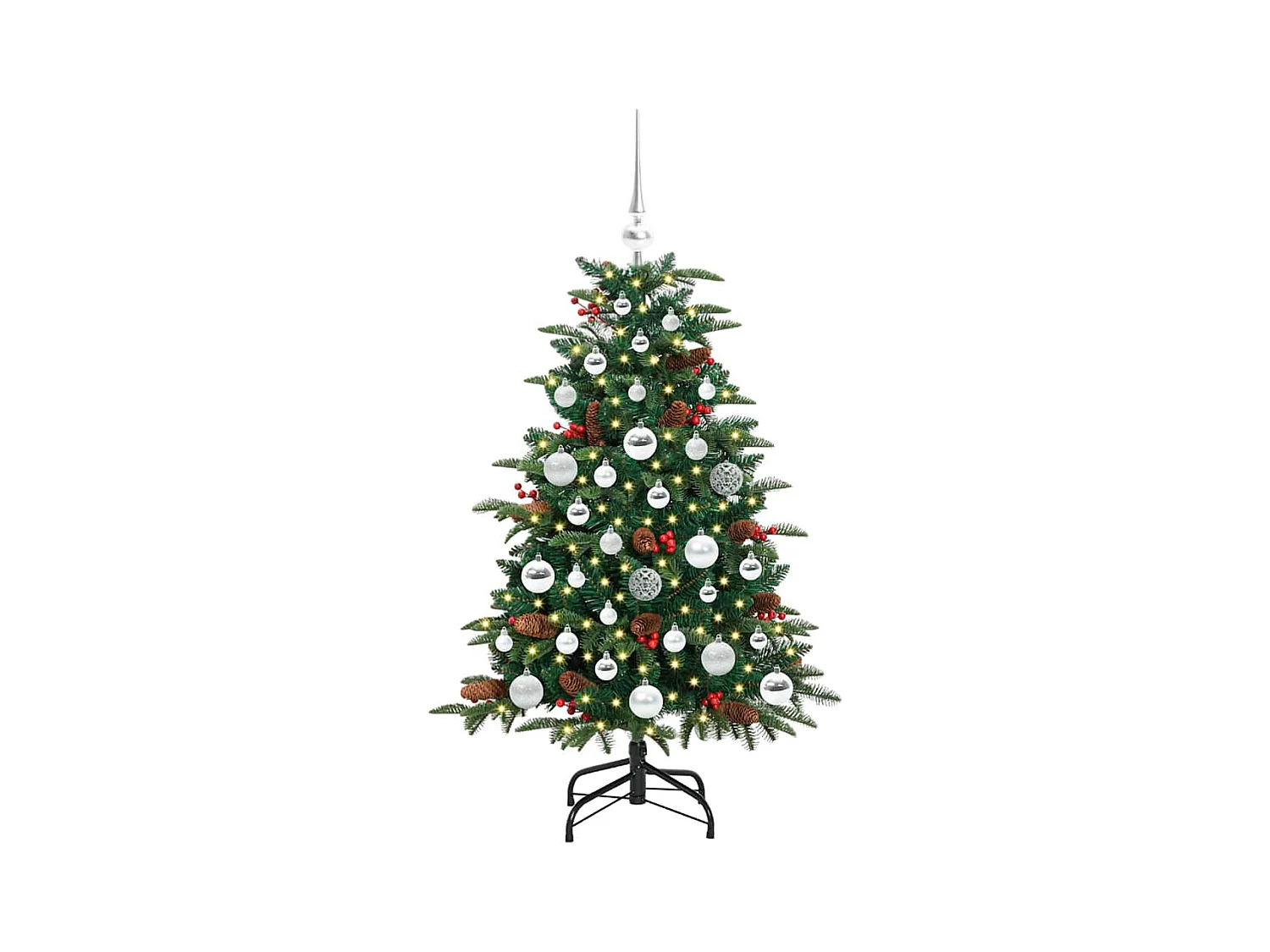 Sapin de Noël artificiel Vert 120 cm PVC, métal et plastique