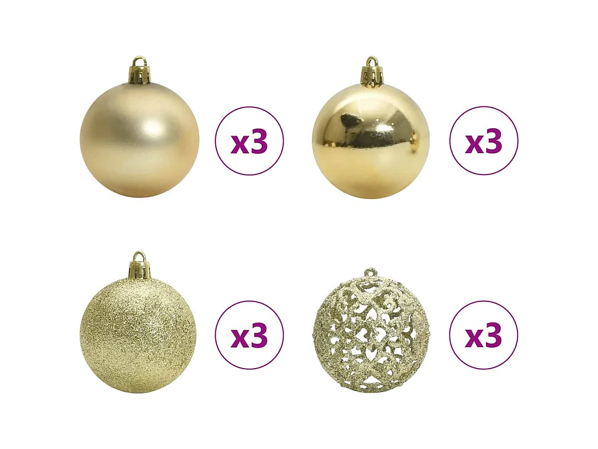 Arbre de Noël artificiel d'angle Vert 180 cm PVC et métal