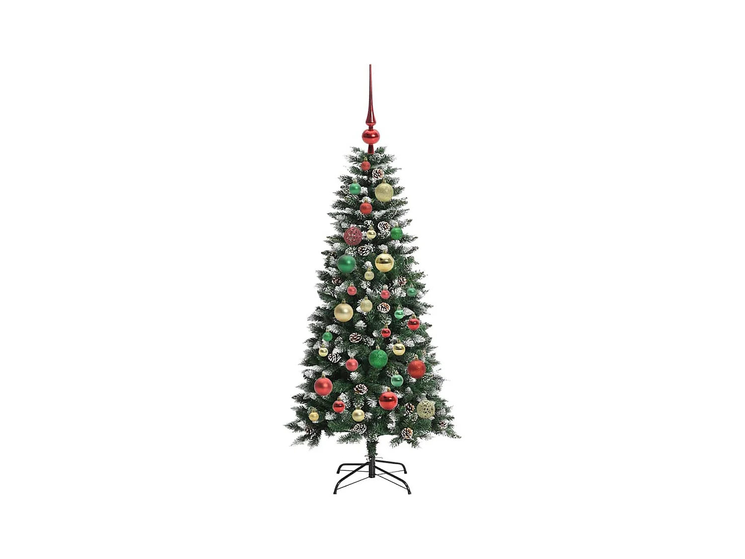 Sapin de Noël artificiel avec 150 LED Vert 55 x 55 x 120 cm