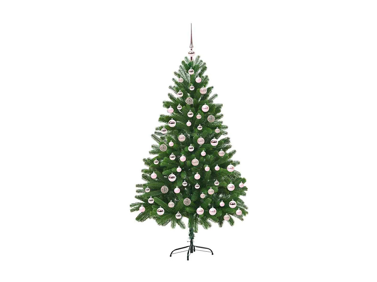 Árvore de Natal com 300 LEDs com suporte Verde 180 cm PE