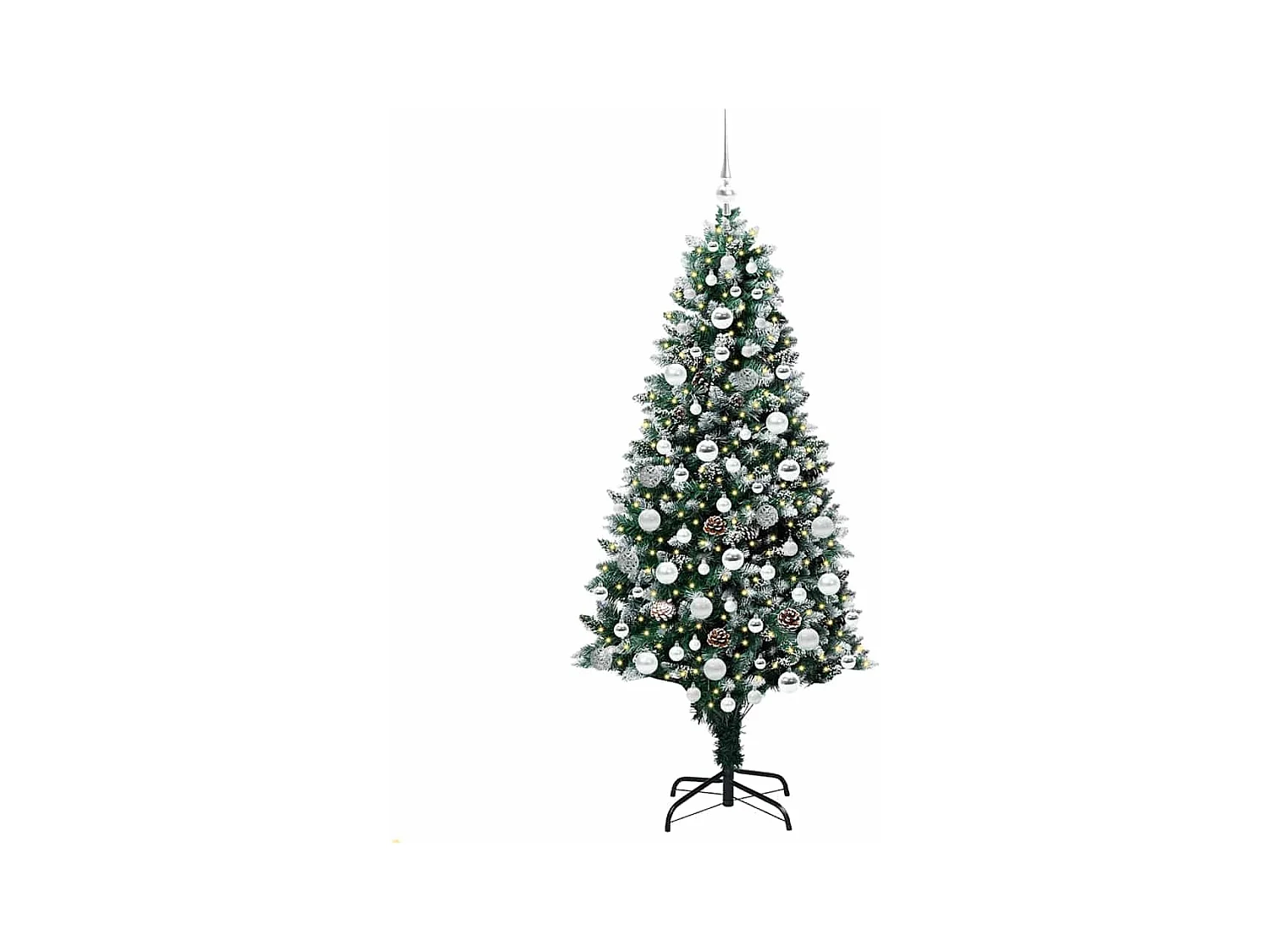Sapin de Noël artificiel Vert 180 cm PVC, Acier et Plastique