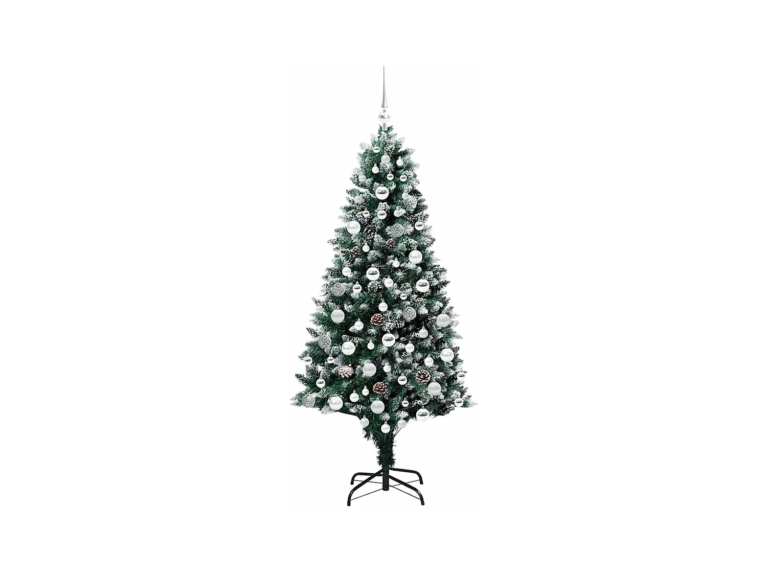 Sapin de Noël artificiel Vert 180 cm PVC, Acier et Plastique