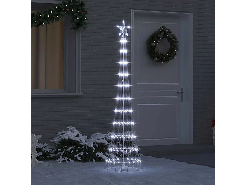 Arbre de Noël LED Blanc froid 51 x 51 x 190 cm Métal