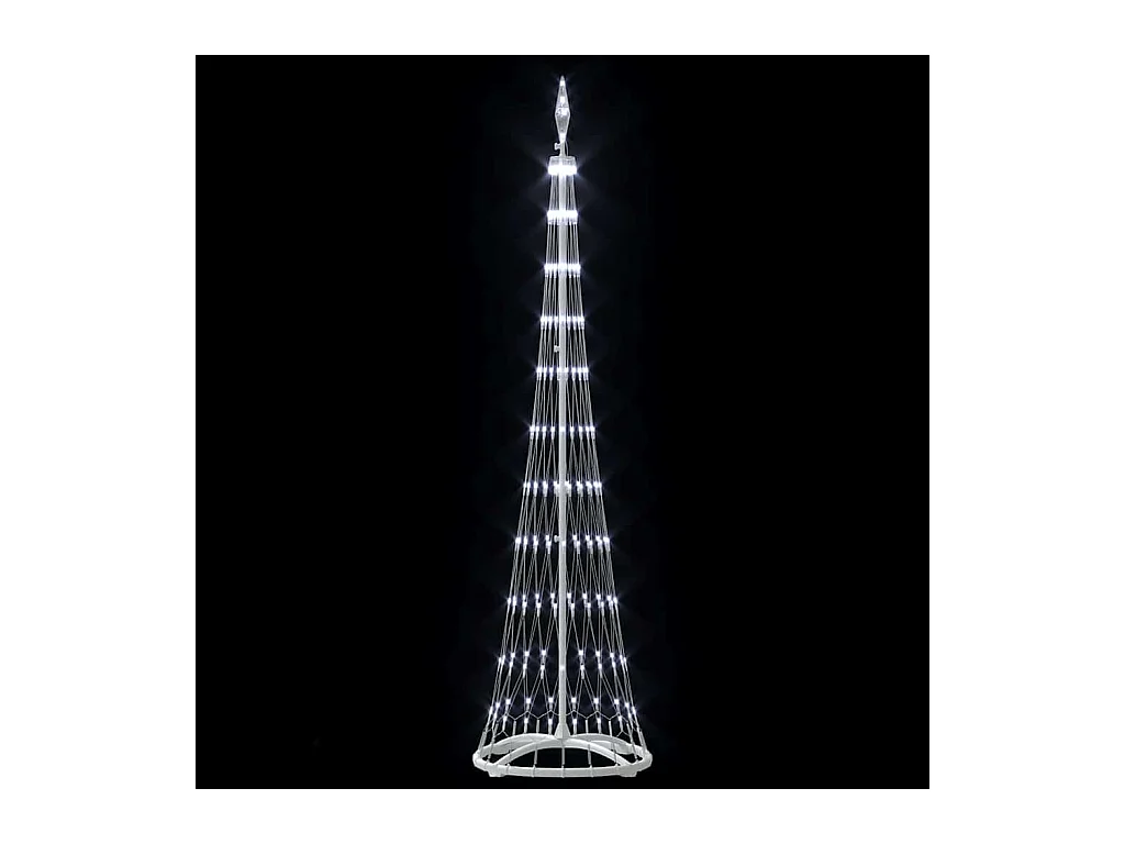 Árbol de Navidad LED con 230 LED Frío 51 x 51 x 190 cm Metal