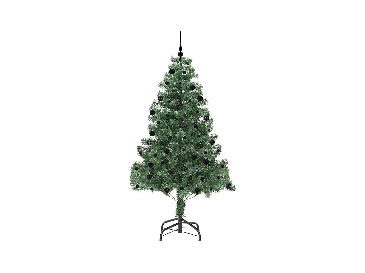 Sapin de Noël avec 300 LED avec support Vert 210 cm PVC