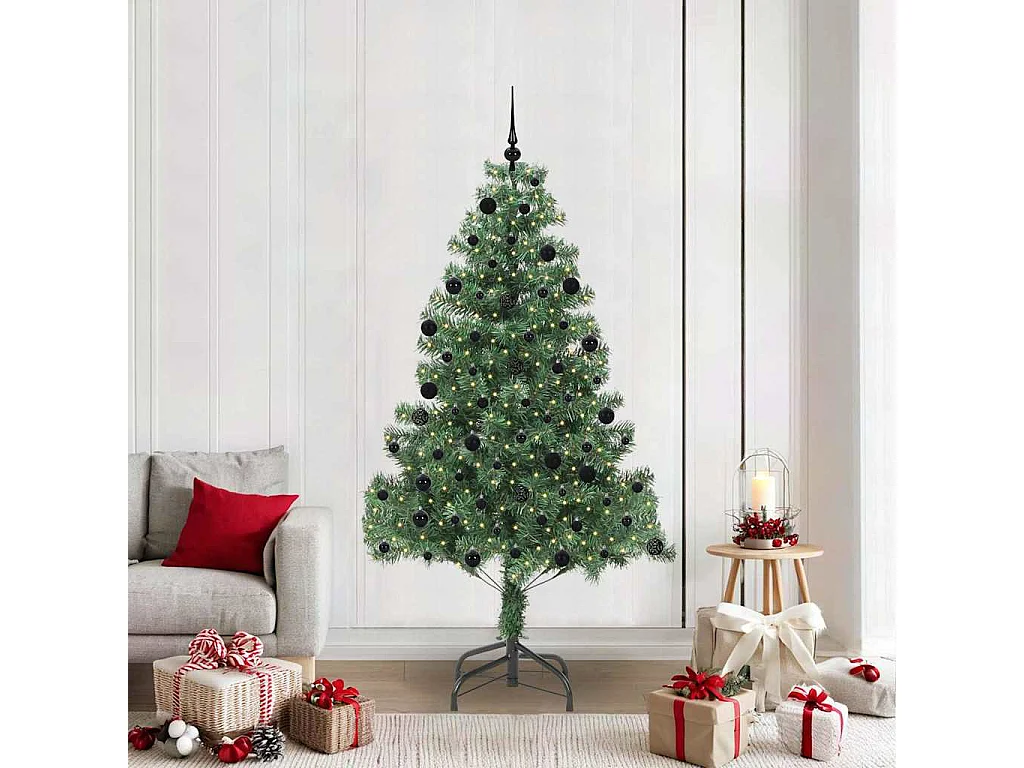 Kerstboom met 300 LED met standaard Groen 210 cm PVC