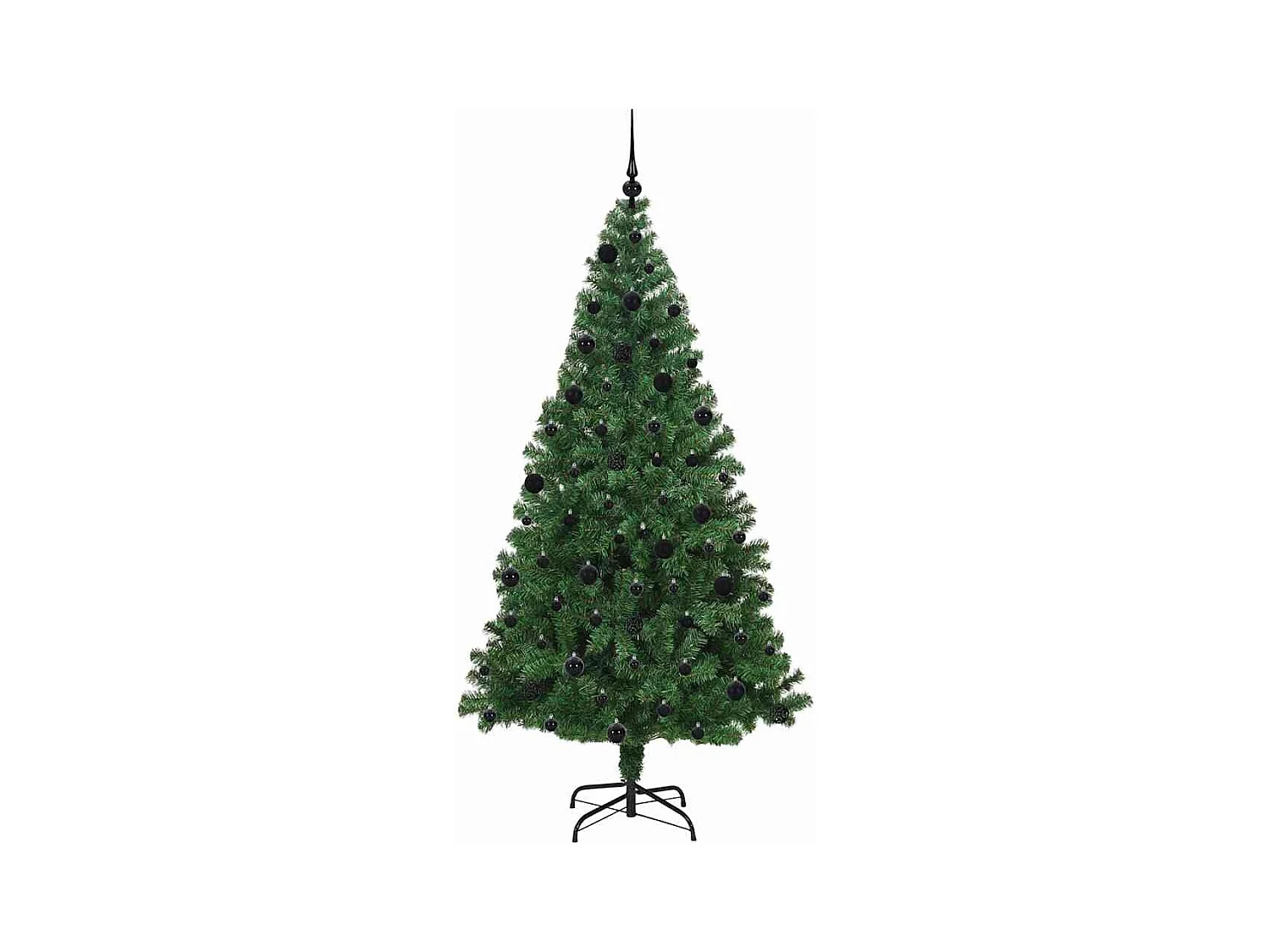 Árbol de Navidad artificial Verde 210 cm PVC y Acero y Plástico