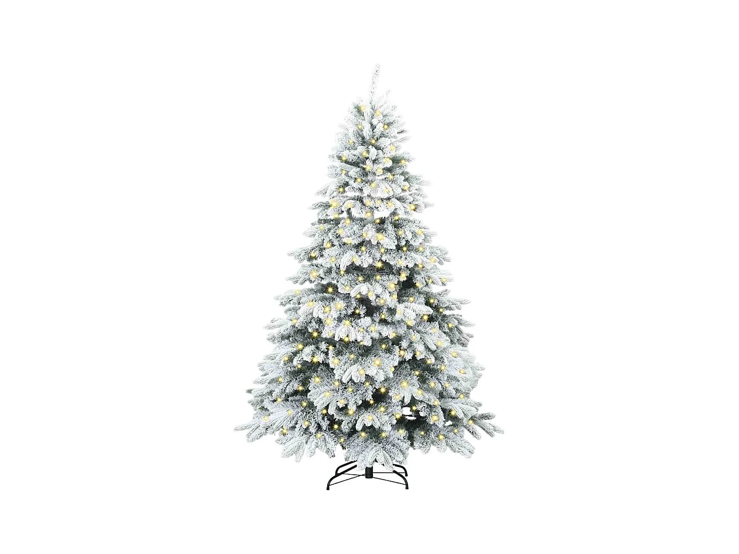 Kunstkerstboom met 300 LED met standaard Groen 180 cm PE en PVC