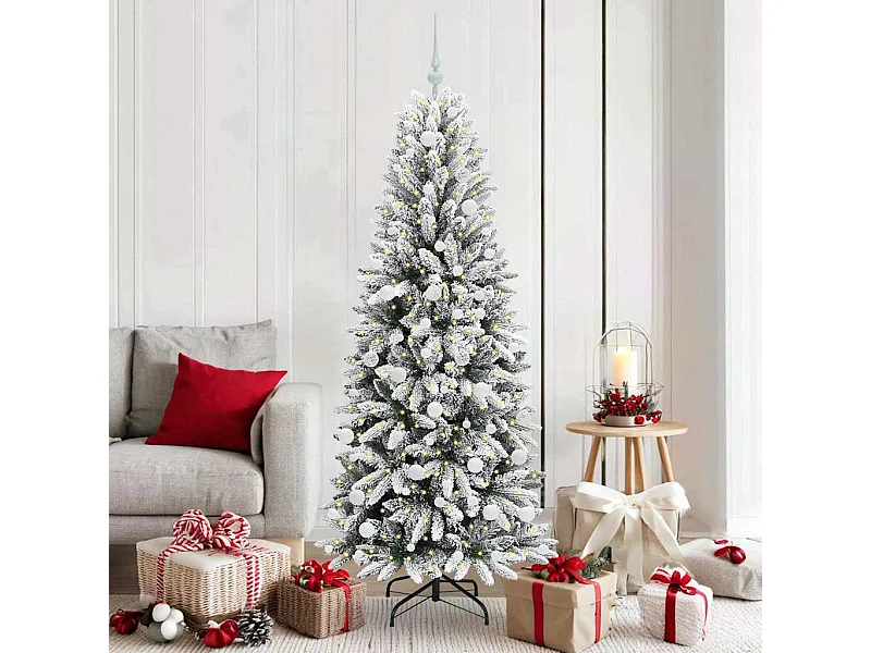 Sapin de Noël artificiel avec 300 LED Blanc 73 x 73 x 180 cm