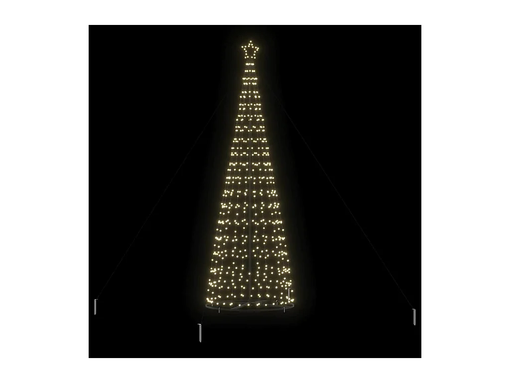 Arbre de Noël LED avec 800 LED Blanc chaud 400 cm Fer