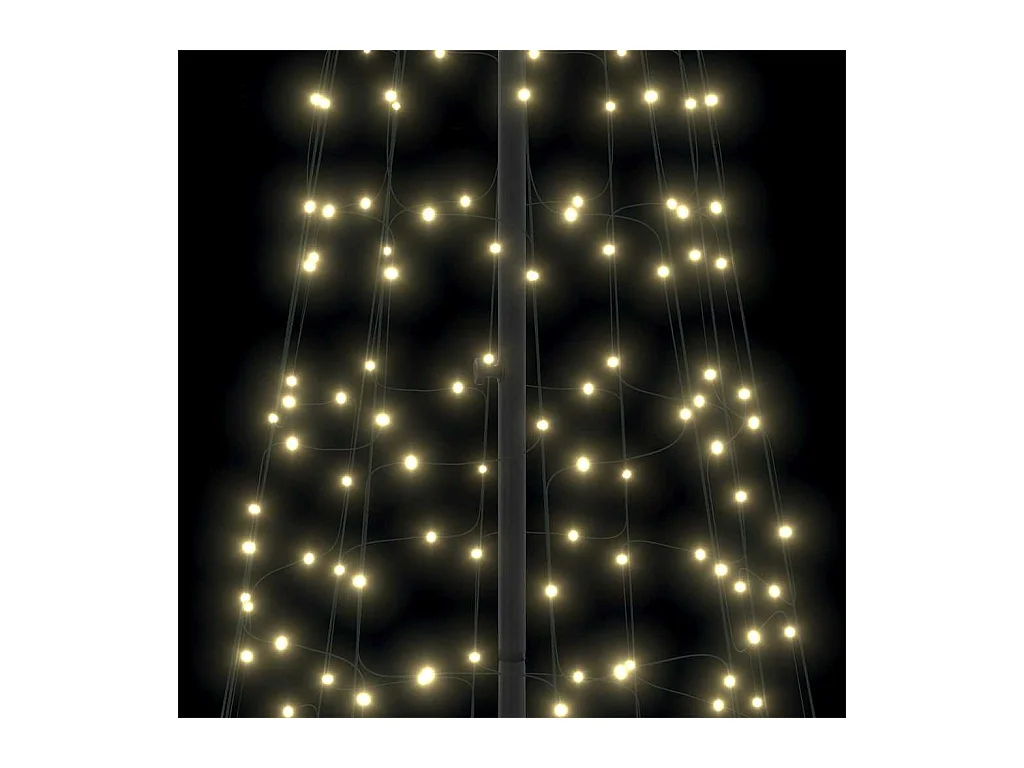 Arbre de Noël LED avec 800 LED Blanc chaud 400 cm Fer