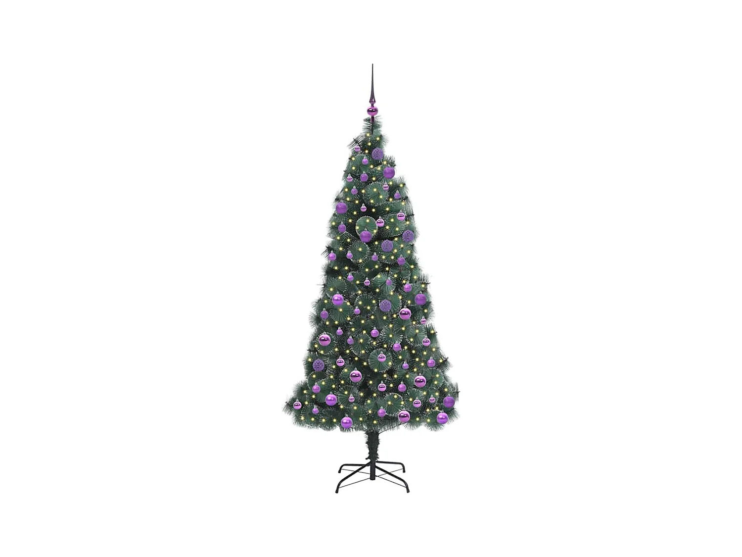 Árvore de Natal Artificial Pré-iluminada com Conjunto de Bolas