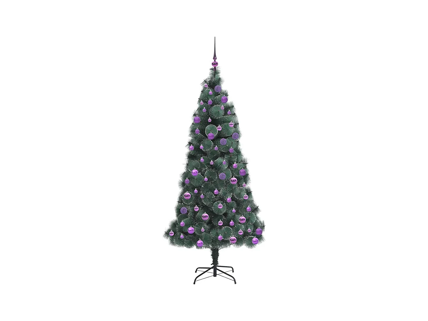Árvore de Natal Artificial Pré-iluminada com Conjunto de Bolas