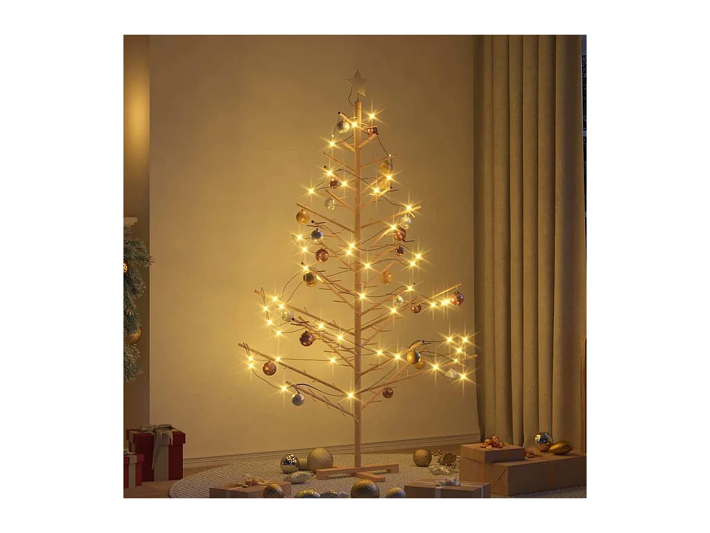 Houten kerstboom Naturel 180 cm Massief grenenhout