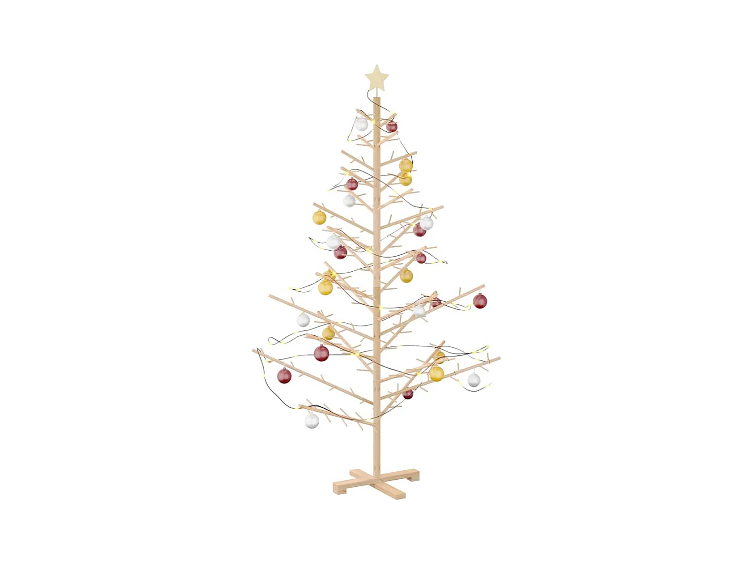 Houten kerstboom Naturel 180 cm Massief grenenhout