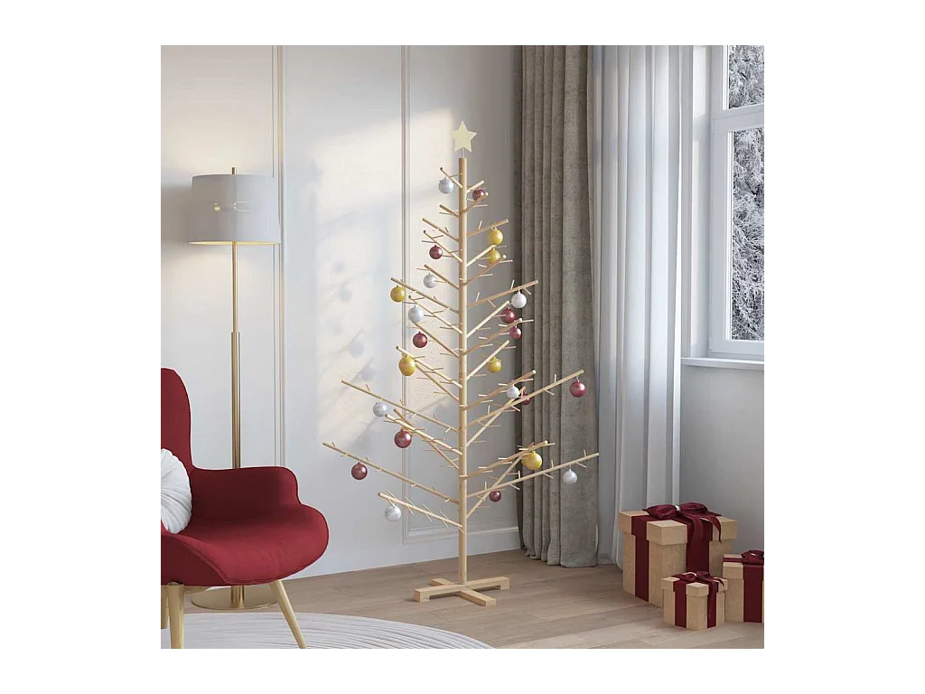 Houten kerstboom Naturel 180 cm Massief grenenhout