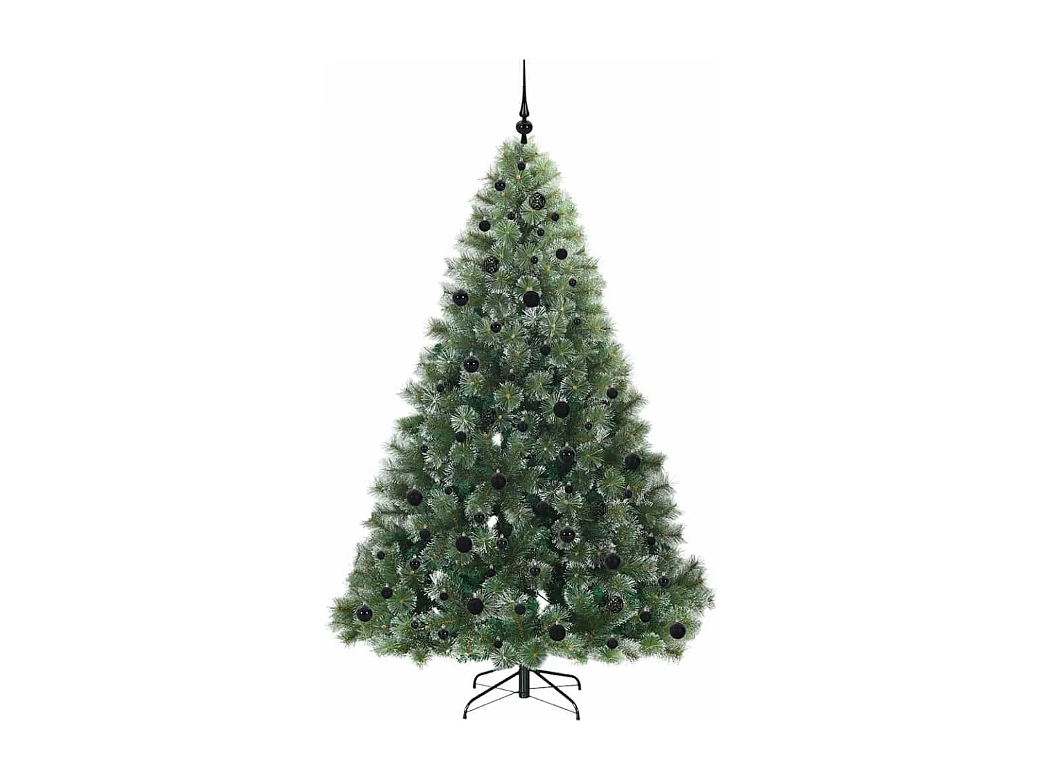 Sapin de Noël artificiel avec 300 LED Vert 210 cm PE et PVC