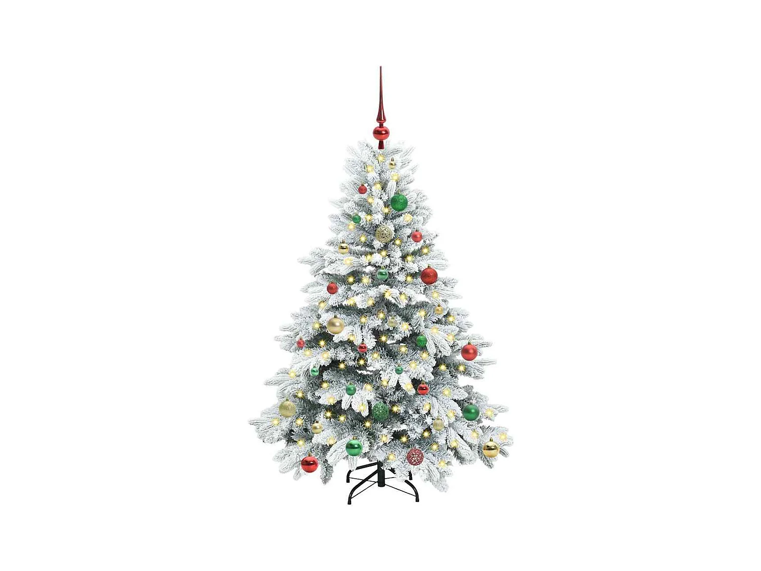 Árbol de Navidad artificial con 150 LED Verde 150 cm PE y PVC