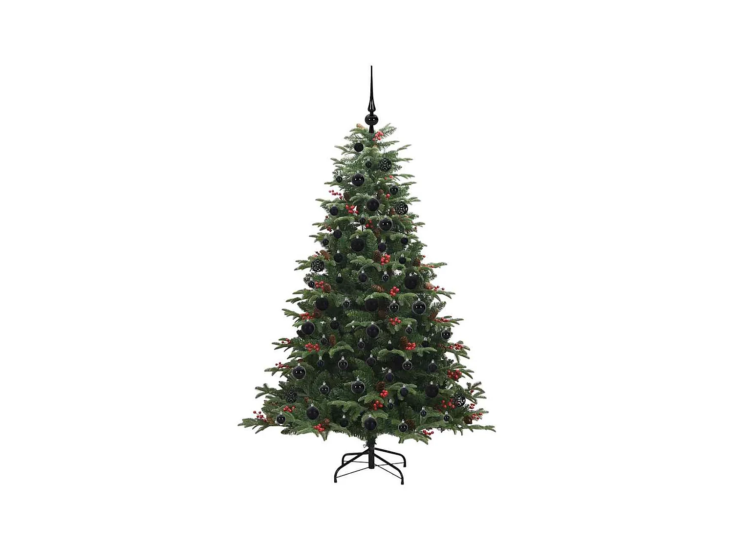 Árbol de Navidad artificial Verde 180 cm PVC, Metal y Plástico