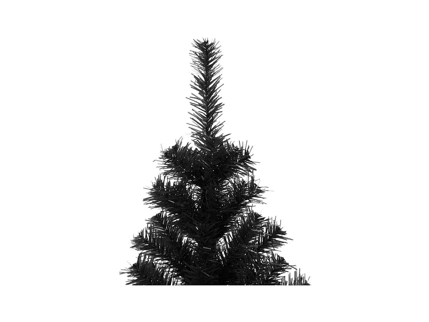 Árbol de Navidad con 300 LED con soporte Negro 240 cm PVC
