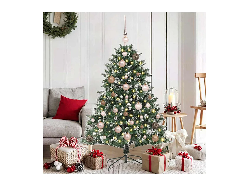 Árbol de Navidad artificial con 150 LED Verde 85 x 85 x 120 cm