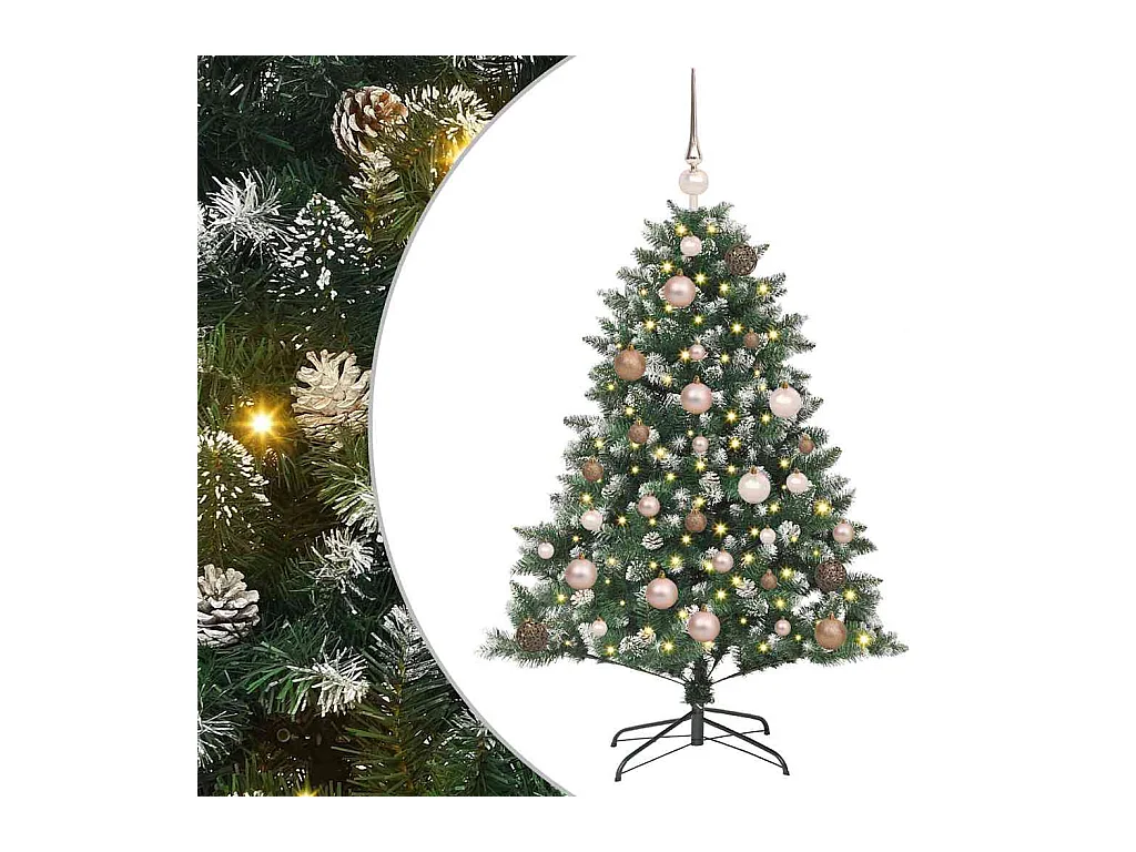 Árbol de Navidad artificial con 150 LED Verde 85 x 85 x 120 cm